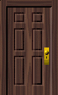 an opening door